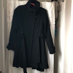 Steve Madden black dress coat